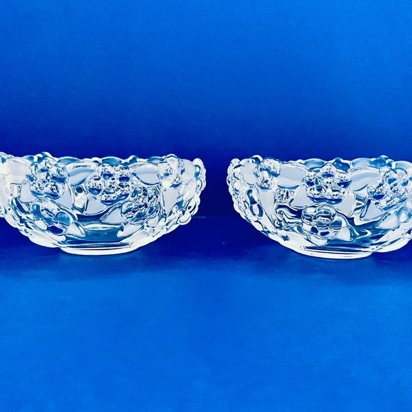 Vintage Set of Two [2] Mikasa Walther Carmen Embossed Flowers Bowls - Picture 5 of 5